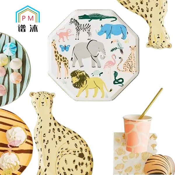 Multicolor Paper Plates
